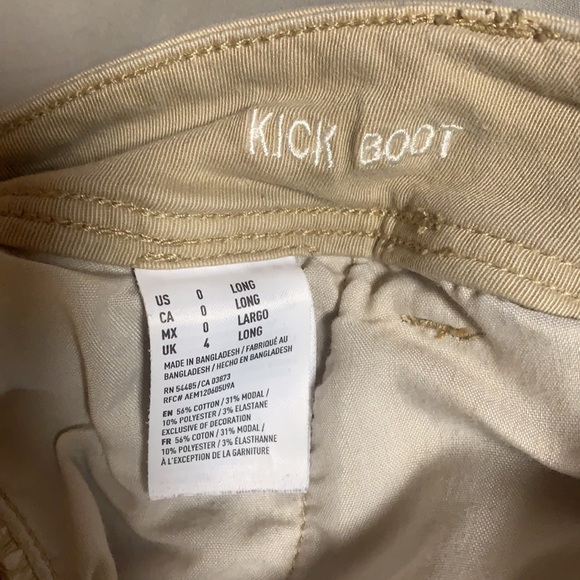 American eagle kakis size 0 kick boot - Picture 2 of 3